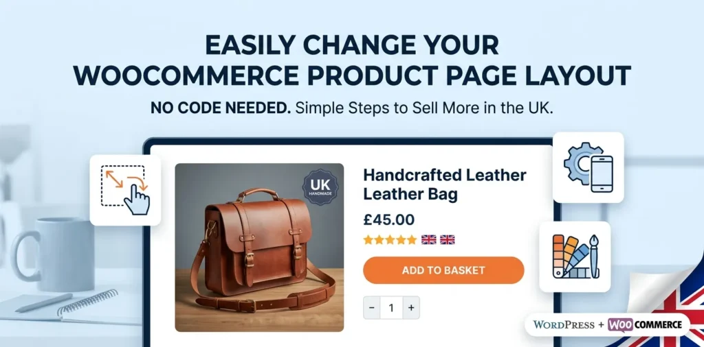 How to change woocommerce single product page layout