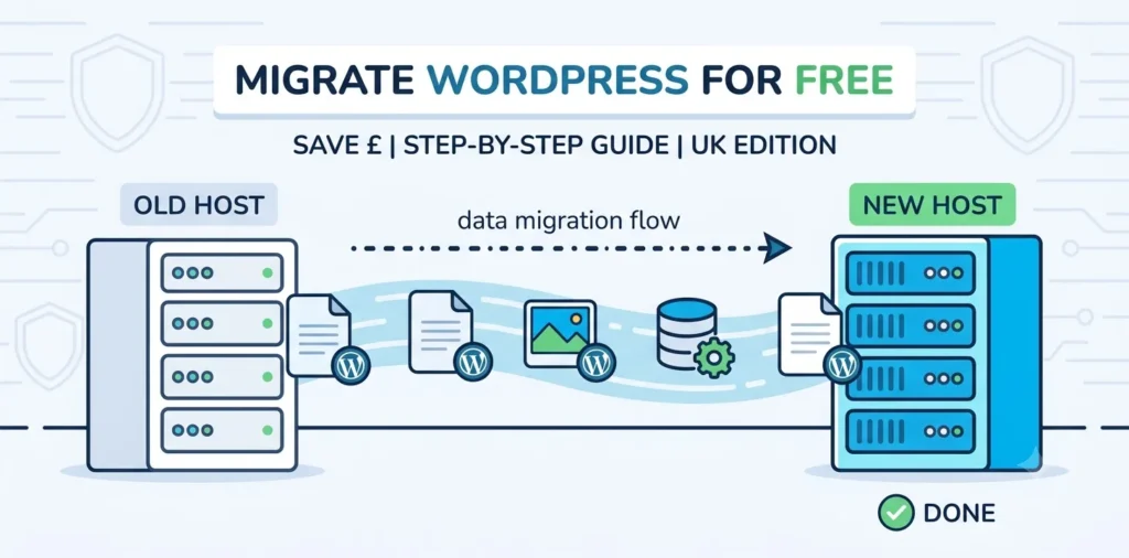 How to migrate WordPress site to a new host for free-clean